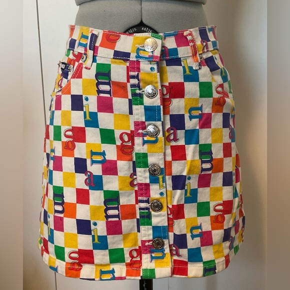Minga London Dresses & Skirts - minga london rainbow check button front mini skirt size us 2